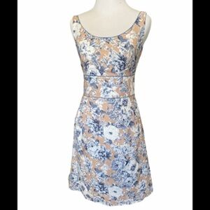 Relished Floral Fit & Flare Dress | Retro 50s Inspired | Fully Lined Cotton SZ M